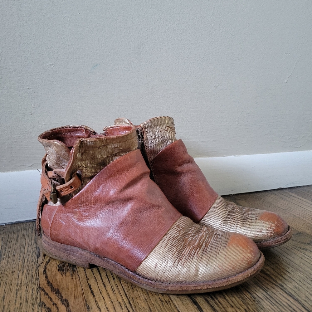 A.S. 98 - Airstep Wedge Zipper Boots, size 7